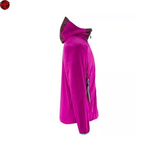 Veste Softshell Femme 2026 à Capuche Coupe-Vent Imperméable Respirante Zippée pour Sports de Plein Air avec Logo Personnalisé - Product Image 3