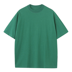 T-shirt décontracté pour homme, coupe ample, couleur unie, été, 100% coton, poids lourd, écologique, antibactérien, séchage rapide, respirant, manches courtes - Product Image 6