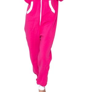 ชุดจั๊มสูทแฟชั่นฤดูใบไม้ร่วงฤดูหนาวแบบมีฮู้ด แขนยาว สไตล์คลาสสิก ชุดนอนลำลองสำหรับผู้หญิง - Product Image 3