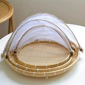 Grand plateau de décorticage en bambou, panier à céréales tressé fait main du Vietnam, pour la décoration de fermes, les présentations de restaurants, l'aménagement de cuisines et les cadeaux - Product Image 6