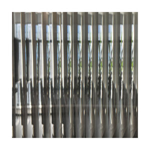 Verre cannelé décoratif 10 mm d'épaisseur moderne pour panneaux de porte intérieurs, inserts de meubles, armoires, parois de douche, aménagement de pièces - Product Image 1