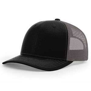 Gorra de béisbol negra de 5 paneles, gorra de verano con bordado, malla y cierre a presión, estilo trucker para niños y niñas - Product Image 3