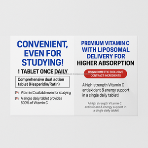 Tabletas de Vitamina C Liposomal OEM Corea, 30 Unidades, Alta Absorción, Suplemento Antioxidante - Product Image 5