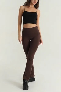 Everglow High Waist Seamless Full Length Solid Gray Yoga <b>Leggings</b> <b>Women</b> Spandex/Polyester Elastic Waist Fitness Pants Waterproof - Product Image 3