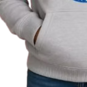 Sweat à capuche graphique Heather Grey pour filles, pull décontracté à manches longues, streetwear quotidien, vêtement confortable pour un style de vie actif - Product Image 2