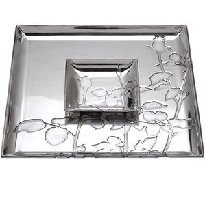 Bandeja de Metal de Diseño Único en Oferta, Bandeja para Servir Frutas Grabada, Bandeja para Servir Dulces para Bodas, para Hoteles y Restaurantes - Product Image 3
