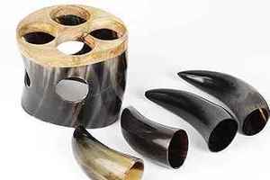 Auténtico Cuerno Vikingo Artesanal Ecológico para Beber, Material Orgánico Pulido Estilo Animal para Cerveza y Hidromiel - Temática Vikinga Única - Product Image 2