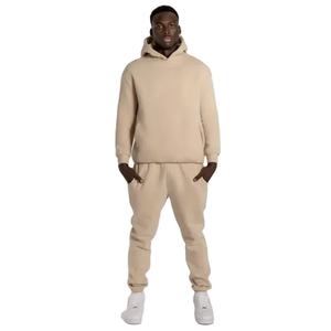 Survêtements de jogging 100% coton personnalisés pour hommes du Pakistan sweats à capuche à motif uni coupe ajustée pour l'entraînement de printemps - Product Image 3