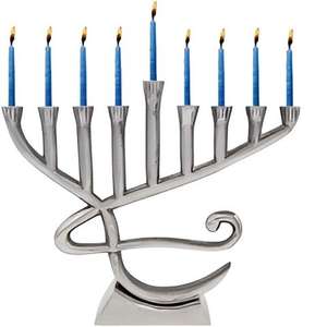 Menorah de Alta Demanda para Sinagoga o Templo, para el Hogar, Villas, Decoración de Mesa, Portavelas de Hanukkah - Product Image 1