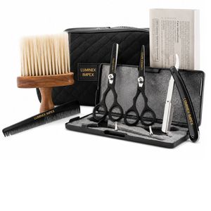 Kit de barbier personnel pour le soin des cheveux avec des ciseaux roses de 6 pouces - Product Image 1