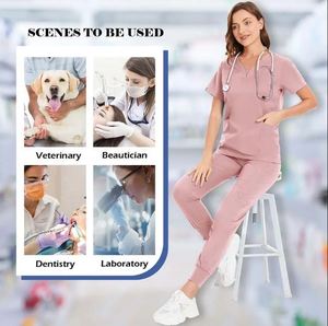 2026 New Unisex Hospital Uniforms Nursing Uniform Sets Quick-drying <b>Scrubs</b> Sets Two-piece Set Top & Pants for Nurse Fashion OEM - Product Image 6