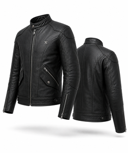Veste de moto en cuir classique Cruiser |   Noir Brun Bourgogne |   Fabricant OEM ODM |   Qualité de conception haut de gamme |   Vêtements de course | - Product Image 6