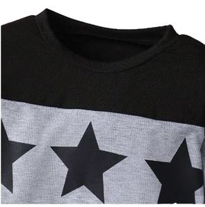 Combinaison de sport unisexe en coton pour enfants, t-shirt et pantalon à manches longues pour le printemps, l'automne et l'hiver, vêtements décontractés pour garçons - Product Image 2