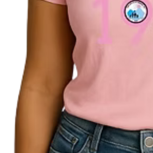 Camiseta Gráfica Rosa con Cuello en V para Mujer, Estilo Casual, Urbano, Cómodo, Suave, Ropa de Moda para Uso Diario - Product Image 4