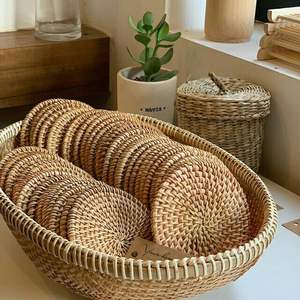 Mantel Individual de ratán Tejido a mano Material natural Decoración de mesa de comedor Estilo rústico ecológico del fabricante de Vietnam - Product Image 6