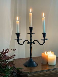 Metal Crafts Vintage <b>Candelabra</b> 3 Arms Customizable Designs Metal Candle Holder For Home Decoration Table Display Items - Product Image 6