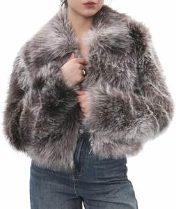 เสื้อโค้ทขนสุนัขจิ้งจอกแท้ ตัดเย็บด้วยมือสไตล์ยุโรป สำหรับผู้หญิงไซส์ใหญ่ อุ่นสบาย ขนฟู แขนยาว เสื้อคลุมฤดูหนาว เสื้อแจ็คเก็ตขนสัตว์ เสื้อคลุมยาวสำหรับผู้หญิง - Product Image 1