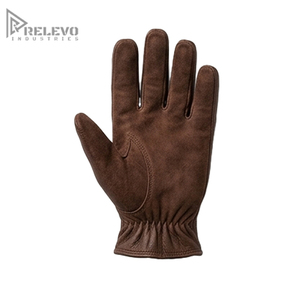 Custom Men Vintage Brown Leather Motorcycle <b>Gloves</b>, Padded Knuckle Lace Up Racer Riding <b>Gloves</b> OEM Genuine Leather Biker <b>Gloves</b> - Product Image 3