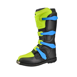 Chaussures de motocross imperméables, respirantes et à séchage rapide, confortables, avec doublure en cuir véritable et semelle intérieure en caoutchouc, plates, pour la conduite hivernale - Product Image 3
