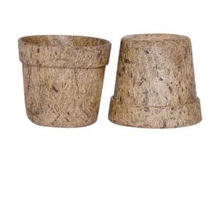 กระถางปลูกต้นไม้จากใยมะพร้าวธรรมชาติ 100% ยี่ห้อ YAMUNA เป็นมิตรต่อสิ่งแวดล้อม (ย่อยสลายได้) ขนาด 5 นิ้ว อายุการเก็บรักษา 2 ปี สำหรับทำสวน - Product Image 3