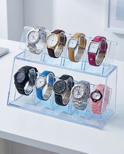 Luxury Transparent Acrylic Watch Display <b>Stand</b> Clear Plastic Wristwatch Holder Showcase Rack for Retail Store Countertop - Product Image 5
