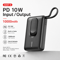 Batterie externe d'usine 10000 mAh, chargeur USB portable 10000 mAh, personnalisation OEM en gros pour cadeaux d'affaires, certifié CE FCC RoHS KC, export