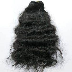 Raw Indian Hair Directly India Natural Wave Hair <b>Extensions</b> <b>Cheap</b> Temple Remy Virgin Curly Human Hair Unprocessed Bundles Tape - Product Image 2