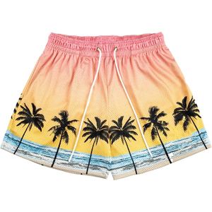 Pantalones cortos de malla estampados para hombre, pantalones cortos ligeros para entrenamiento de baloncesto, ropa deportiva de secado rápido para gimnasio y fitness - Product Image 2