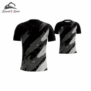 <b>100</b>% Cotton <b>Polyester</b> Fleece Digital Print Solid Pickleball <b>Shirts</b> Custom Logo OEM ODM Breathable Quick Dry Anti-UV Short Sleeve - Product Image 2