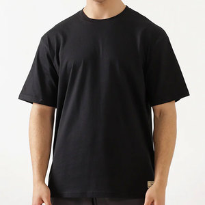 T-shirt Homme Oversize de Qualité Supérieure en Tissu Toile Mélange Polyester/Coton Respirant Coupe Ample Motif Personnalisé - Product Image 4