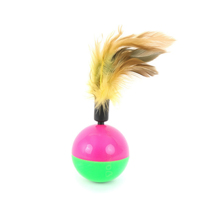 Balle jouet pour chat Yommy avec plumes 6cm pour jeu interactif - Product Image 2