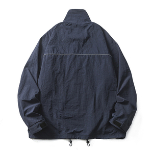 <b>Lightweight</b> Nylon <b>Men</b>’s Windbreaker <b>Jacket</b> Full Zipper Water-Resistant Breathable Casual Outdoor <b>Jacket</b> for Wholesale OEM - Product Image 2