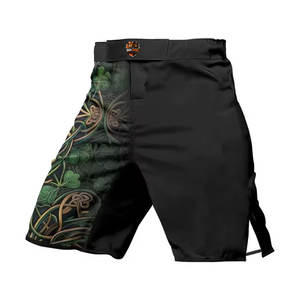 Pantalones Cortos de Grappling para Hombre con Logotipo Frontal, Duraderos, Ligeros y de Secado Rápido para Entrenamiento de MMA, Práctica Diaria y Sesiones de Gimnasio - Product Image 2