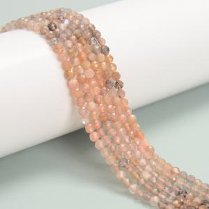 Magnifiques éclats irréguliers de pierre de lune grise pêche à dégradé naturel, polis et facettés, pour la fabrication de bijoux - Product Image 2