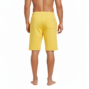 Men 100% Cotton <b>Hip</b> Hop Shorts Casual Elastic Waist Drawstring Lightweight Workout Beach Wear Jersey Fabric Sweat Shorts - Product Image 2