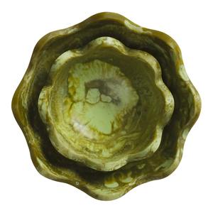 Bols décoratifs artisanaux en résine, motifs uniques coulés à la main, polyvalents, 6 pouces de diamètre x 3 pouces de hauteur, art moderne antique - Product Image 3