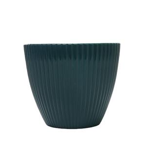 Nouveau modèle de pot de fleurs en plastique épais, écologique, durable, imperméable, avec repose-pieds, motif vertical de plantes vertes, rond, vente en gros - Product Image 4