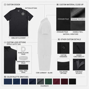 เสื้อโปโลกอล์ฟผู้ชาย ACCLAIM MASONIC INTERNATIONAL โลโก้แบบกำหนดเองด้านหน้า ผ้าถักโพลีเอสเตอร์/คอตตอน ระบายอากาศได้ดี แห้งเร็ว - Product Image 4