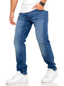Custom <b>Men's</b> Denim Pant High Quality Regular Fit Casual Denim Jeans Pant For <b>Men</b> Vintage Wash Denim <b>Stretch</b> Pants - Product Image 4