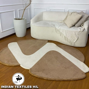 Tapis et carpettes en laine tuftés faits à la main, pour un confort optimal, revêtement de sol pour la décoration intérieure de la maison et des hôtels par ITHL - Product Image 1