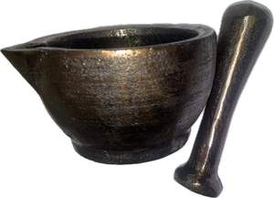Cast Iron Mortar and Pestle Manual Herb and Spice <b>Grinder</b> Heavy Duty Food Grade Crusher for Herbs Spices Garlic <b>Seeds</b> and Pills - Product Image 4