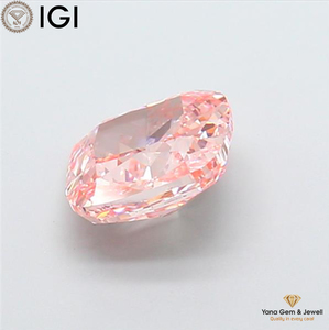 ใบรับรอง IGI เพชร CVD ทรงคุชชั่น 2.51 กะรัต สีชมพูสดใส ระดับความสะอาด VS1 เหมาะสำหรับออกแบบจี้ - Product Image 4