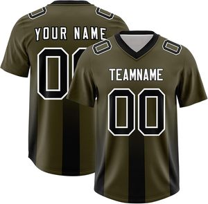 เสื้อฟุตบอลอเมริกัน OEM ขายส่ง ผ้ายืดผสมสแปนเด็กซ์ พิมพ์ลายด้วยความร้อน น้ำหนักเบา ชุดกีฬาฝึกซ้อมสำหรับผู้ชาย ผลิตจากโรงงาน - Product Image 2