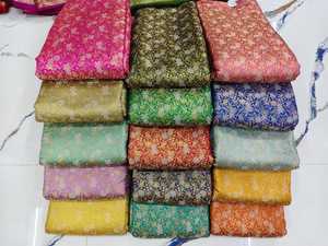 Tissu en polyester brocart riche, motifs jacquard tissés ornés, écologique et luxueux pour vêtements de mariée, décoration de mode, artisanat et vêtements pour filles - Product Image 4