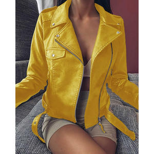 Vestes en similicuir pour femmes, vestes de motard élégantes en PU pour femmes, automne 2026 - Product Image 4