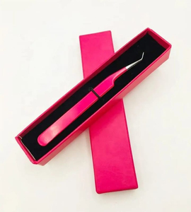 Eyelash Tweezer Non Slip Ergonomic Design Grips Eyelash Tweezers For Personal Care False Eyelash Placement & Removing <b>Box</b> Pack - Product Image 2