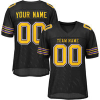 Camisetas al por mayor con diseño estadounidense, logotipo bordado, nombre, camiseta de fútbol, impresión digital, personalizada, unisex, manga corta, estilo americano.