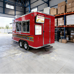 Camión de Comida Móvil con Cocina Completa, Carrito de Comida Mexicana para Tacos y Burritos, Camioneta de Helados Personalizada de Acero Inoxidable Multifuncional - Product Image 2