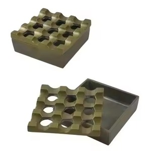 Cendrier de poche durable en fer, finition argentée, couleur personnalisable, design moderne et portable pour la maison/l'hôtel/le restaurant - Product Image 3