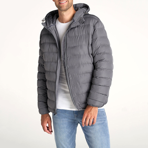 Men Hooded Puffer <b>zip</b> <b>up</b> <b>Jacket</b> for man Winter Warm Quilted Down Coat Insulated <b>Zip</b> <b>Up</b> Outerwear Windproof Custom Logo Available - Product Image 1
